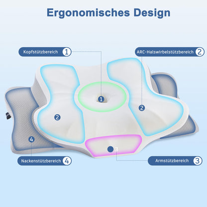 DONAMA Memory Foam Kissen Ergonomisches Nackenkissen - Universalschläfer