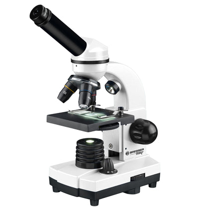 Bresser Biolux SEL Schülermikroskop Set mit Beleuchtung - Weiss