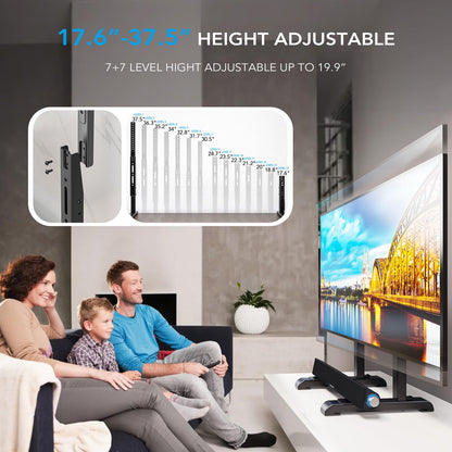 AX WABER TV-Ständer höhenverstellbar für 24-86 Zoll, VESA 800x600