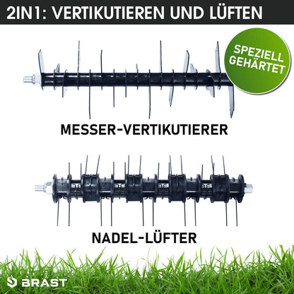 BRAST Benzin Vertikutierer 4,5 kW 4-Takt 45 cm Arbeitsbreite