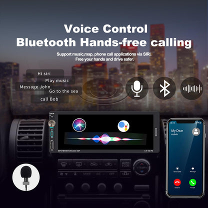 Alondy Autoradio 1Din - 6.9" Bildschirm Wireless CarPlay Android Auto