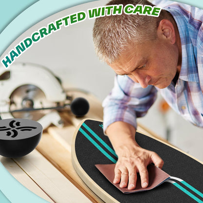 Sportneer Surfin Balance Board 8-in-1 aus Buchenholz, bis 200 kg