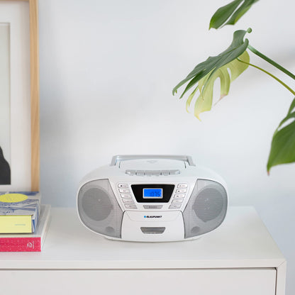 Blaupunkt B 120 Kinder CD Player Bluetooth Boombox - Weiss