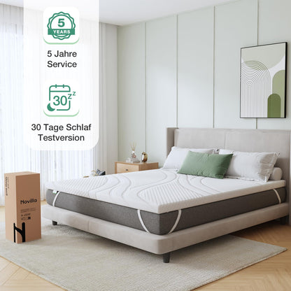 Novilla Matratzentopper 90x200 cm Gel Memory Foam 5 cm Höhe