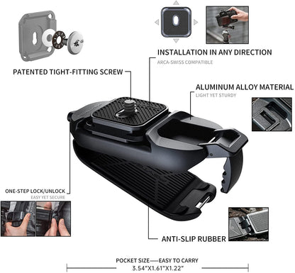 PGYTECH Bettle Kameraclip - Rucksack & Gürtel Schnellwechsel