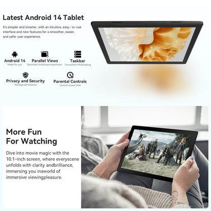 HotLight Tablet 10 Zoll - 10GB/64GB Schwarz Android 14
