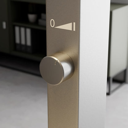 Arcchio LED Büro Stehlampe dimmbar Uplight/Downlight - silber