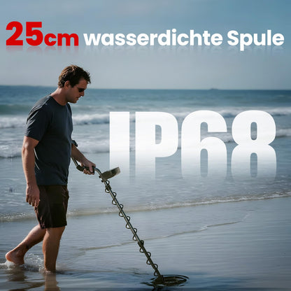 DR.ÖTEK Metalldetektor Profi Set – Wasserdicht mit Schaufel