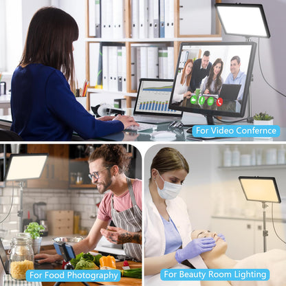 LightPro LED Beleuchtungsset Zweifarbig – Doppelpack mit Stativ