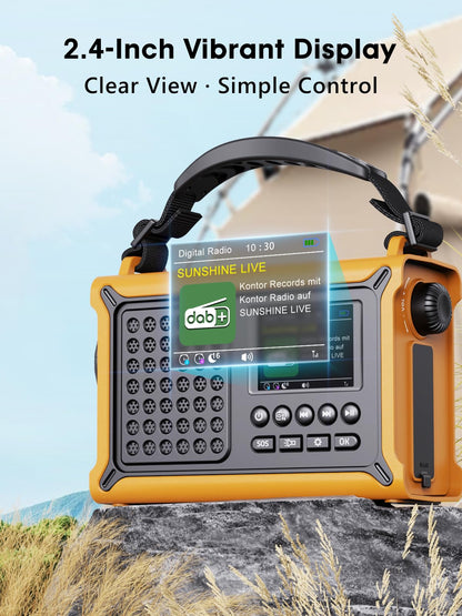 ROCAM CR1030DAB DAB+/UKW Kurbelradio mit Bluetooth & Solarpanel