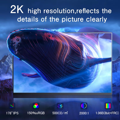 UPERFECT QLED 2.5K 16 Zoll Tragbarer Monitor – WQXGA