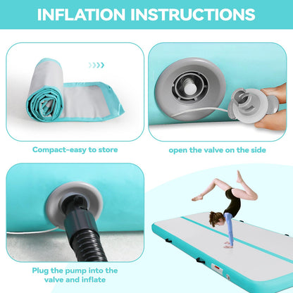 SportStar Airtrack Matte Turnmatte - 3M x 10cm inkl. Pumpe