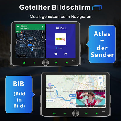Universal DAB+ Android Autoradio 1Din - 7 Zoll Wireless CarPlay 4G/64G