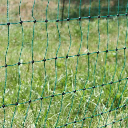 VOSS.farming Geflügelnetz Classic, Hühnerzaun, 112 cm, 25 m, grün