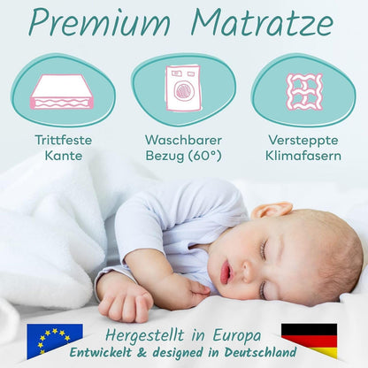 Sun Garden Babymatratze 60x120 cm Trittkante für Kinderbett