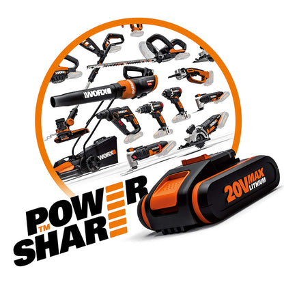 WORX WX530.9 Akku-Handkreissäge 20V – Ohne Akku und Lader