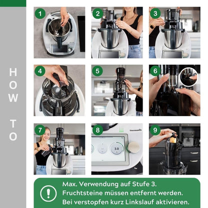 Leckerhelfer SaftPRO Kaltentsafter für Thermomix TM6 TM5