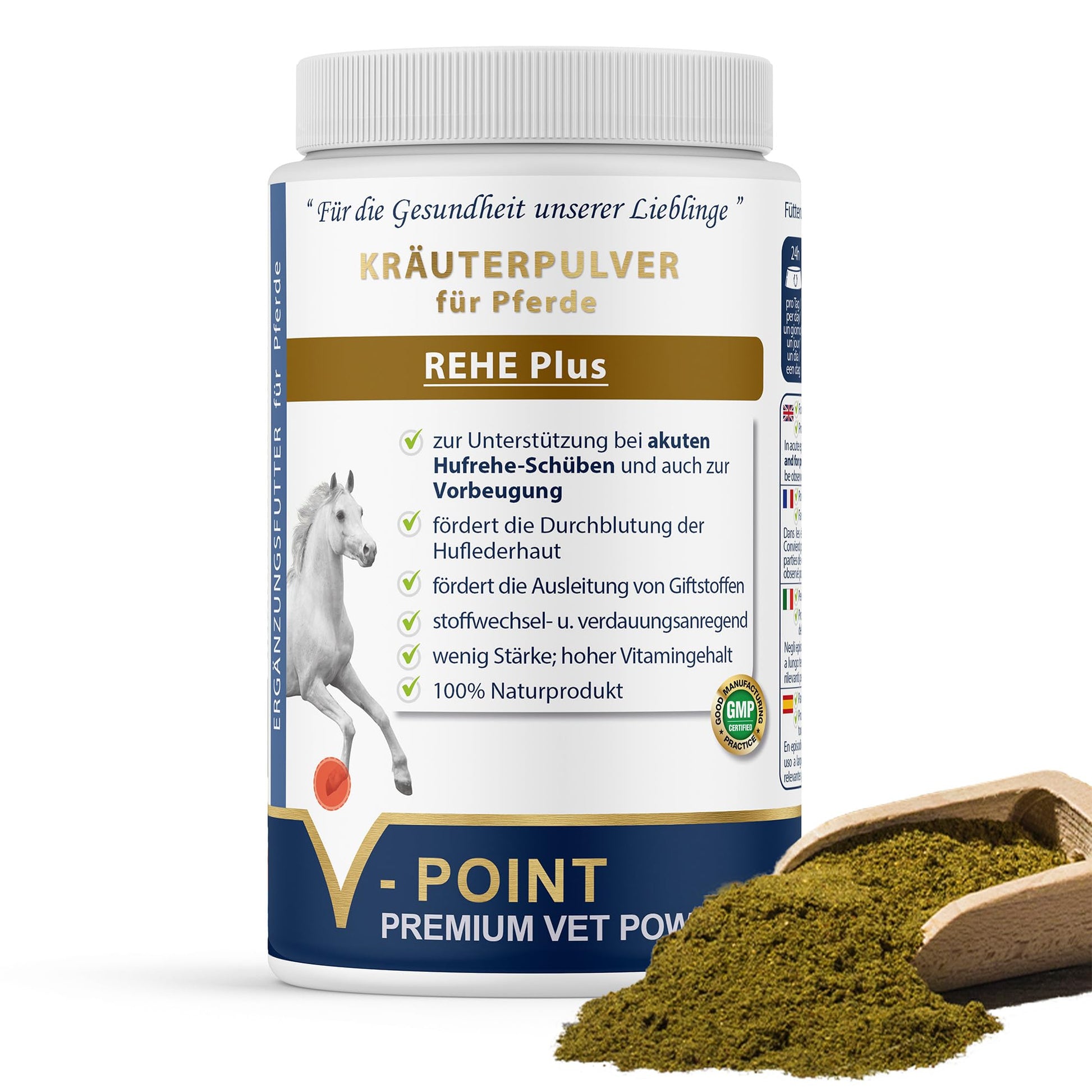 V-POINT REHE Plus Ergänzungsfuttermittel für Pferde, 450 g