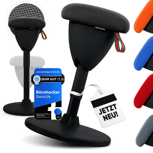 SteinLife Cone Bürohocker Höhenverstellbar 58-83cm Schwingeffekt