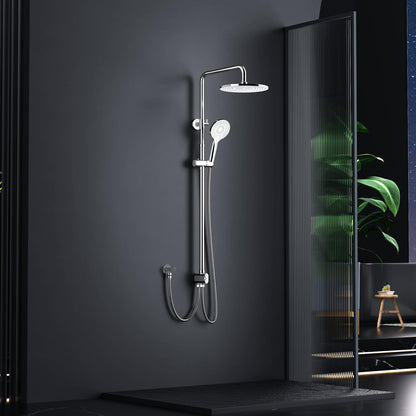 Rainsworth Regendusche Duschsystem 25cm rund – Chrom, ohne Armatur