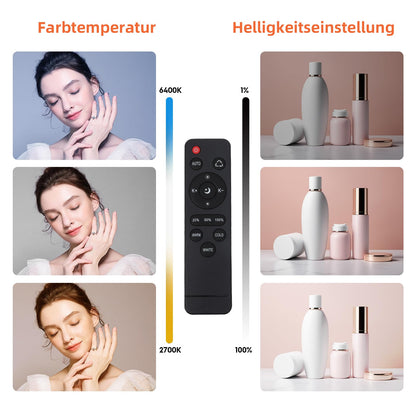 FGen Fotostudio Softbox Set – 2x85W, 2700-6400K, 2x50cm Octogen