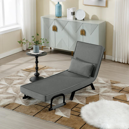 WOLTU Schlafsessel 3-in-1 mit Bettfunktion – Dunkelgrau