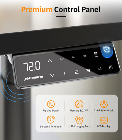 MAIDeSITe EL2 Plus Art elektrisches Schreibtischgestell, oval