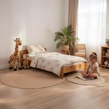 Totsy Baby Kinderbettdecke Set 100x135 cm mit Kissen aus Baumwolle