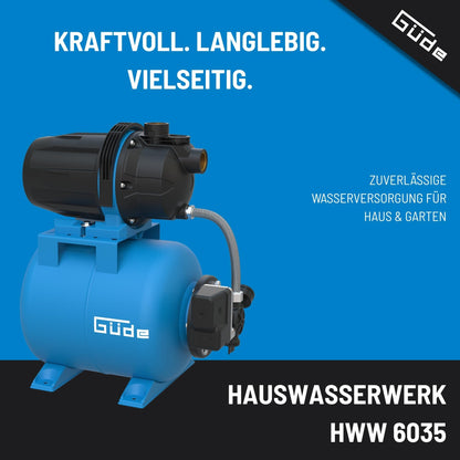 Güde Hauswasserwerk HWW 6035 600 W, 19 l Stahltank, 3200 l/h