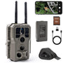 GardePro E8 2.0 Pro Wildkamera mit WLAN, 64MP 4K und 64GB SD-Karte