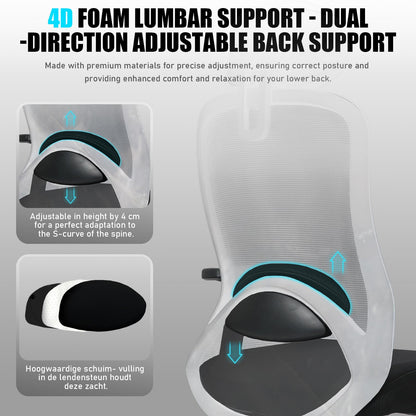 Milacyee Ergonomie Bürostuhl Drehstuhl Mesh – Schwarz