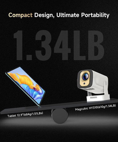 Magcubic HY310 Mini Beamer 1080P Autofokus tragbarer Smart Projektor