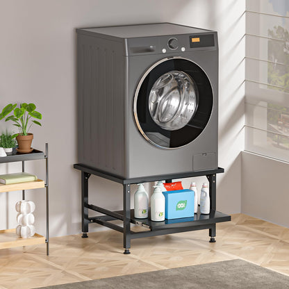 Fiqops Untergestell für Waschmaschine höhenverstellbar 41cm - Schwarz
