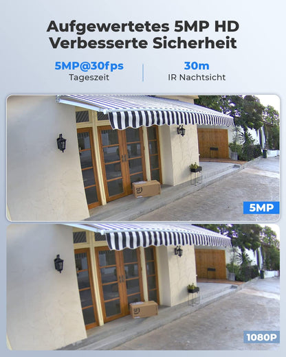 Reolink RLC-510A 5MP PoE Überwachungskamera Aussen - Schwarz