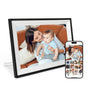 AEEZO Digitaler Bilderrahmen 10,1 Zoll IPS Touchscreen 32 GB WiFi in Weiss zur Anzeige von Fotos und Videos