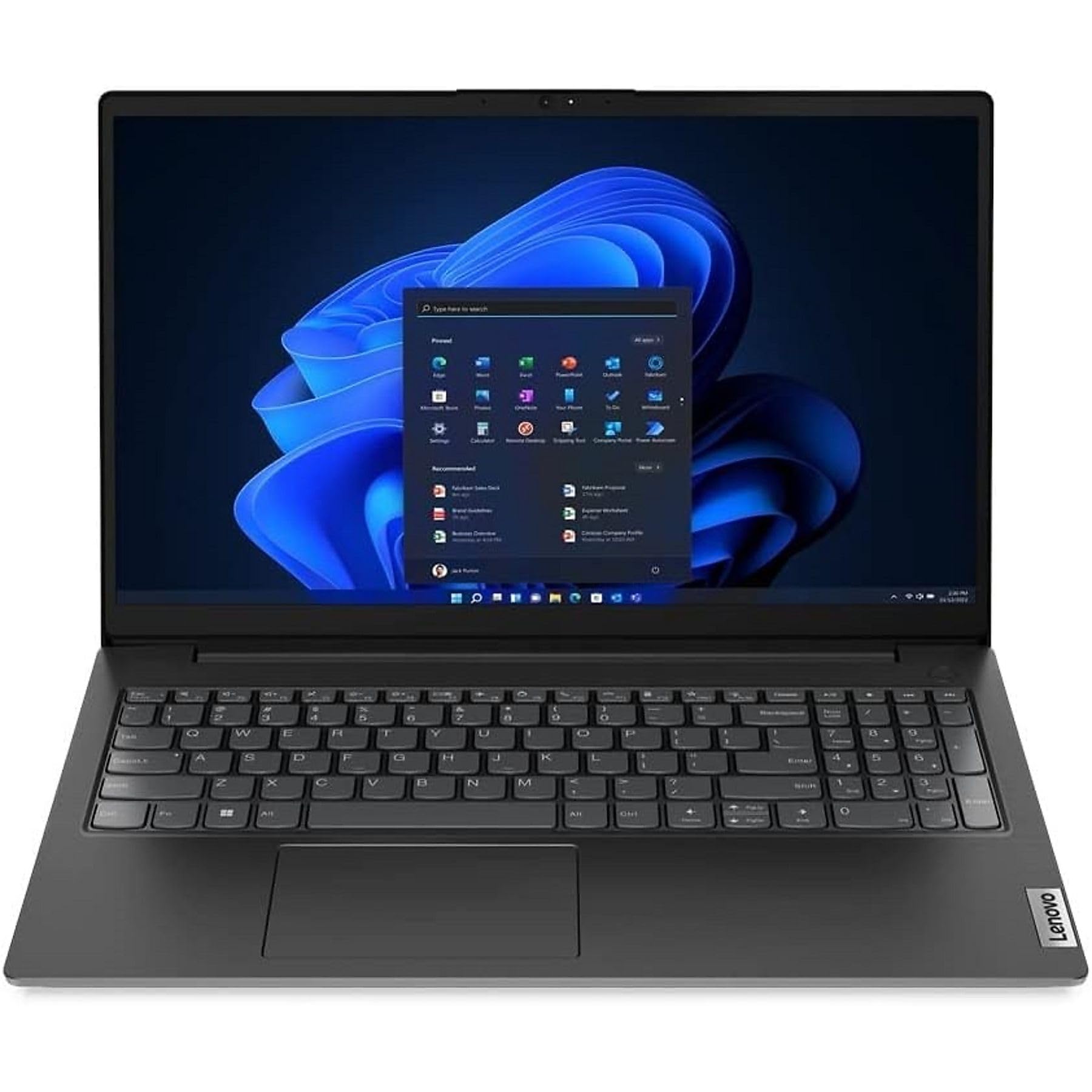 Lenovo 15.6 Zoll FHD Laptop - AMD Ryzen 5 7520U Win 11. Graues Notebook, ideal für Arbeit und Unterhaltung.