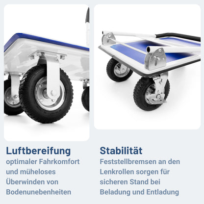 Pallit Carry-R Transportwagen klappbar 300kg Luftbereifung