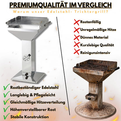 ACTIVA Holzkohlegrill Erfurt mit höhenverstellbarem Grillrost