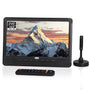 August DA383 Tragbarer 10-Zoll-HD-Fernseher mit DVD-Player und Akku mit schwenkbarem Ständer