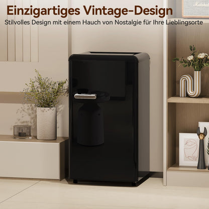 TRIUMPHKEY Retro 80L Mini-Kühlschrank mit Gefrierfach – schwarz