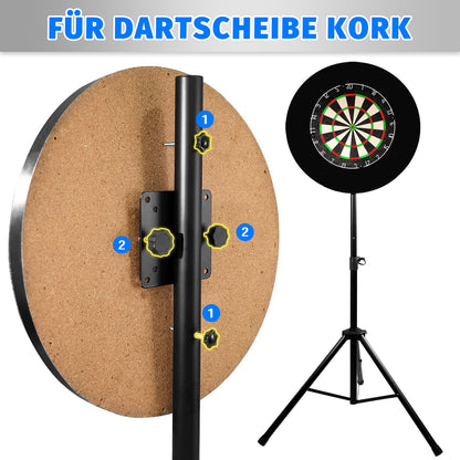 Turnart Dartständer Heavy – höhenverstellbar 106-200 cm