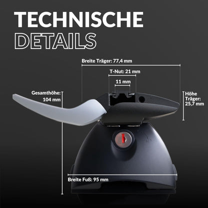 Owen Dachträger 5.0 Pro Relingträger – Silber 120cm
