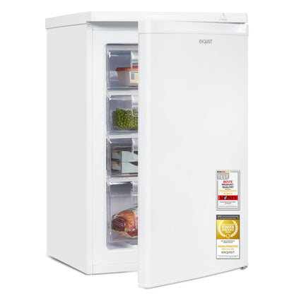 Exquisit Gefrierschrank GS512-040E, 91 l, 4 Schubladen, weiss