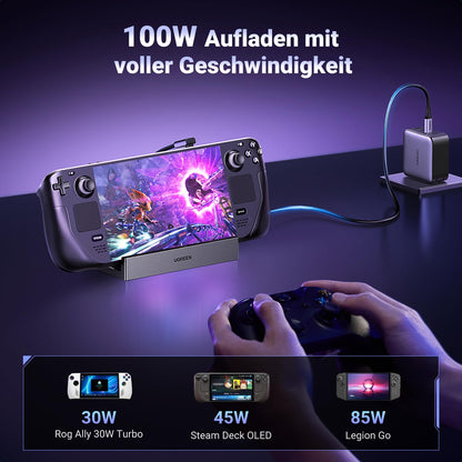 UGREEN Steam Deck Dock 9-in-1 Dockingstation – 4K HDMI mit Ständer