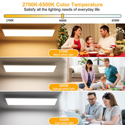 Luminova Dimmbar LED Deckenleuchte Panel 100x25 cm – Ultra Dünn