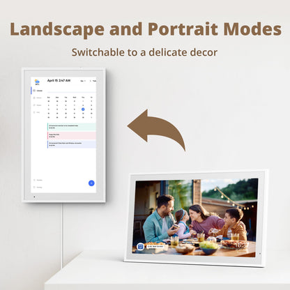 Dragon Touch 21.5 Zoll Digitaler Wandkalender Familienplaner – Weiss