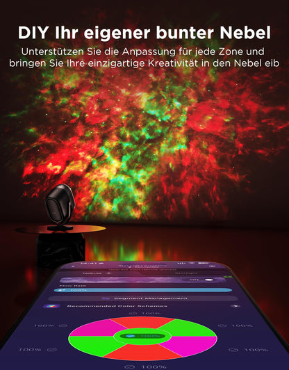 Govee H6095 Nebel Sternenhimmel Projektor, RGBW LED, Matter & Alexa