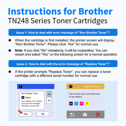 MYCARTRIDGE TN248XL Toner kompatibel für Brother - 4er-Pack