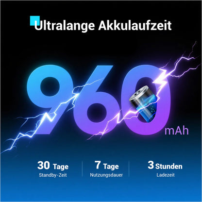 Blackview W50 Pro Smartwatch Herren, 100 Tage Akku, Kompass, IP68