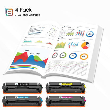 Cool Toner 219X 219A Toner 4er-Pack kompatibel für HP Color LaserJet